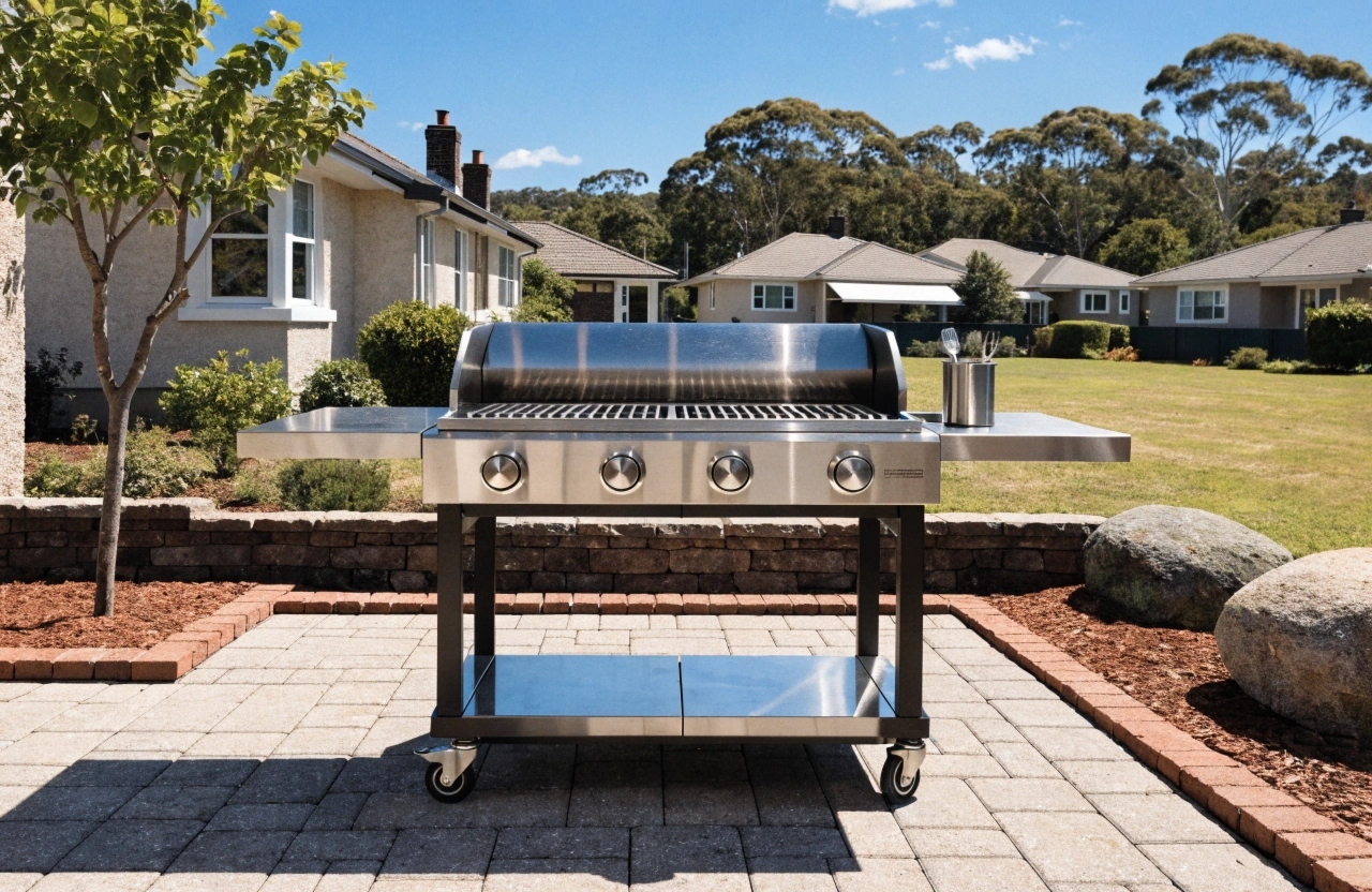 Freshly cleaned gas BBQ restored to like-new condition by a professional BBQ cleaning service in Maitland NSW