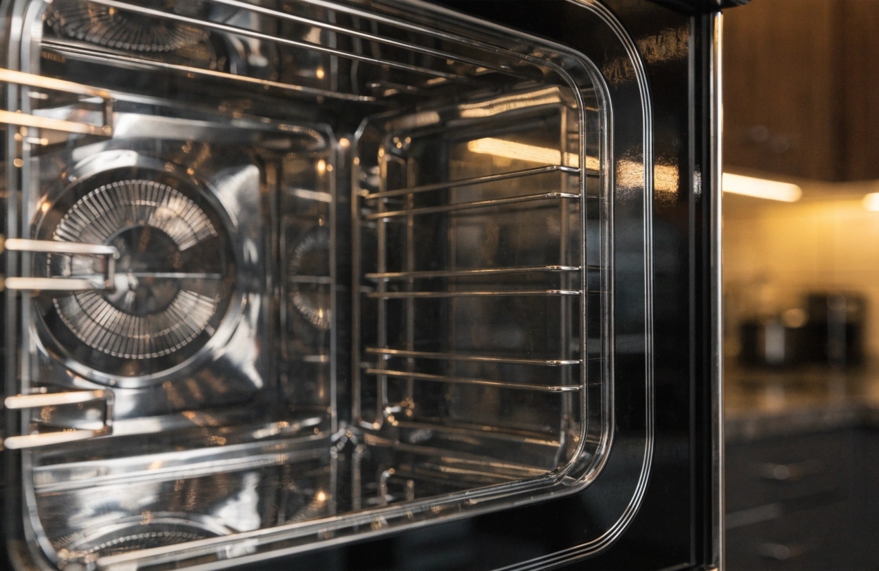 a-close-up-photograph-of-a-crystal-clear-oven-door Spotlessly clean oven door glass after professional oven cleaning Newcastle