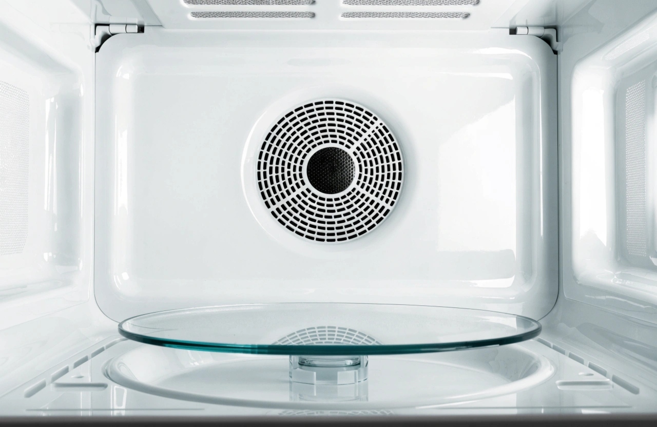 Clean microwave interior after professional cleaning service in Newcastle NSW