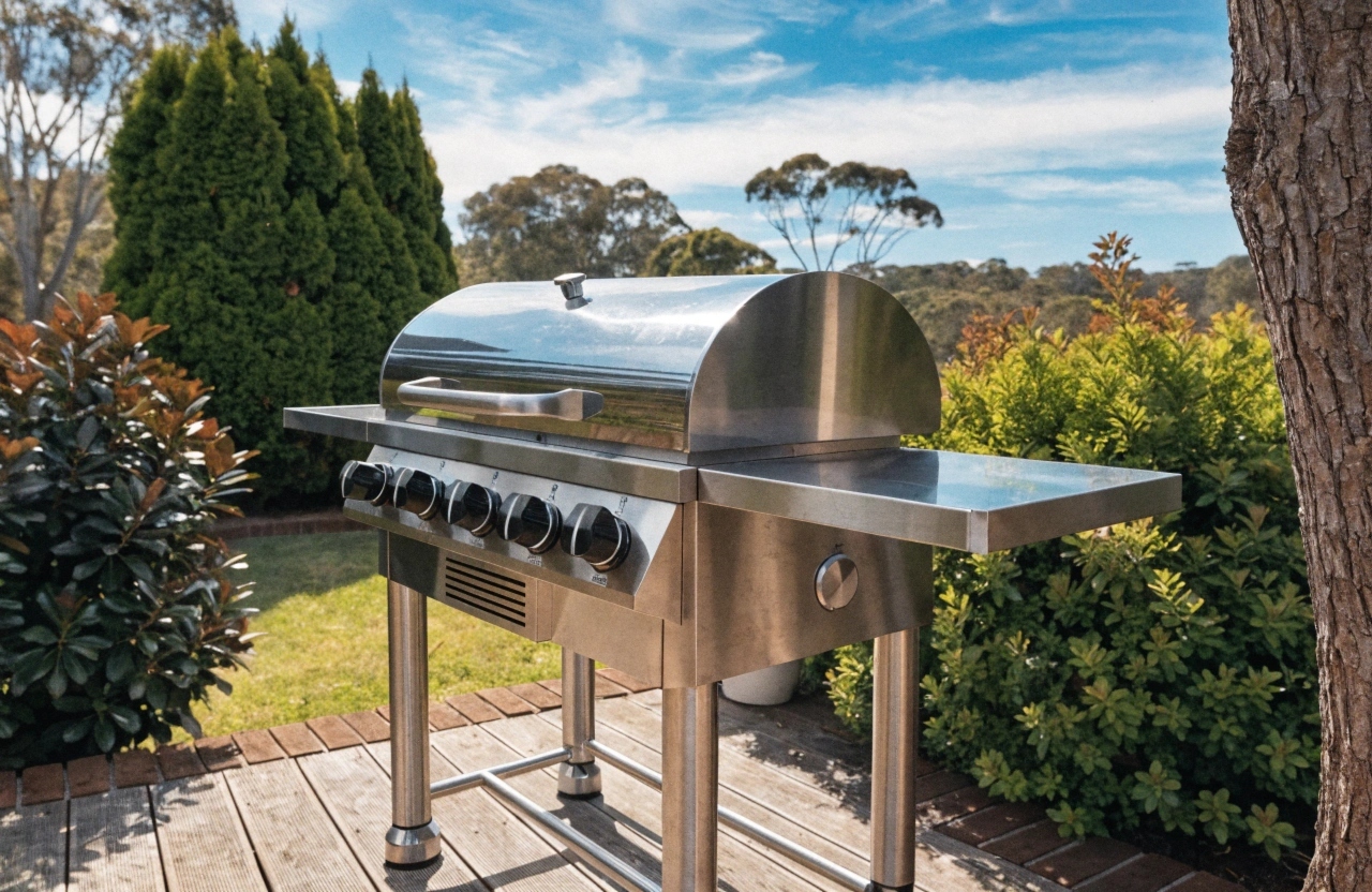 Professional BBQ cleaning results on a residential gas BBQ in Cessnock NSW